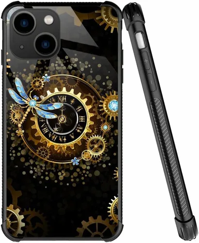 Miniatura 54 de ZHEGAILIAN Funda compatible con iPhone 7/8 Plus, funda de vidrio orgánico para niñas, mujeres y hombres, diseño de cuatro esquinas, antiarañazos, a