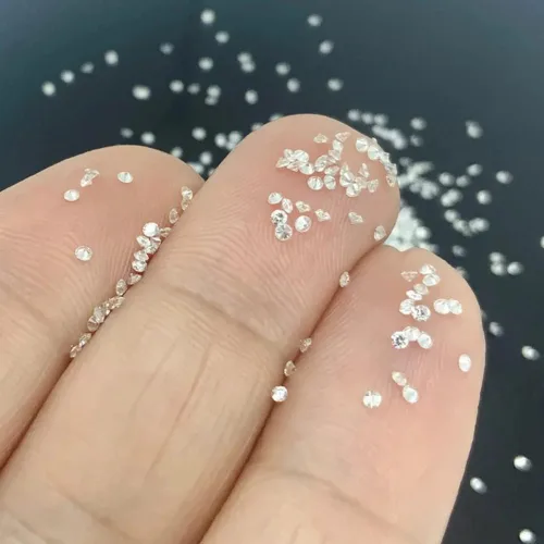 Miniatura 3 de REAL-GEMS Lote al por mayor de diamantes sueltos CVD cultivados en laboratorio, 8 piezas de 0.020in 0.5 cts VS1 Clarity EFG, excelente diamante
