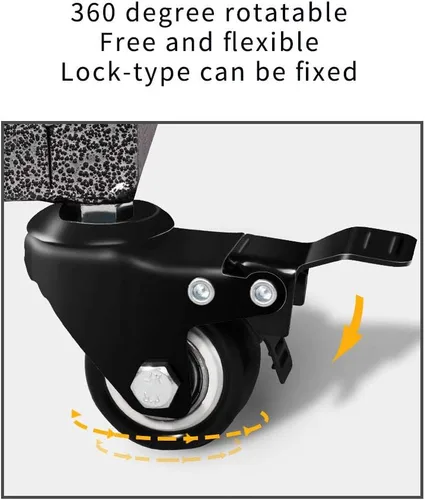 Miniatura 6 de LUCKUP Jaula de metal resistente para perros medianos y grandes, corral para mascotas con cuatro ruedas, fácil de instalar, 42 pulgadas, color negro