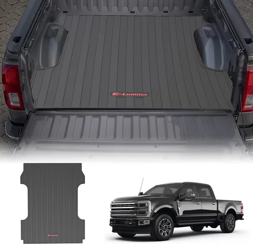 Miniatura 7 de D-Lumina Tapete de cama – Compatible con Ford F250 F350 F450 2017-2024 con camas de 6.8 pies – 3D TPV resistente revestimiento de caja de camión