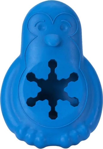 PetSafe Juguete Congelable para Golosinas Chilly Pingüino - Duradera, Aromatizada a Vainilla, de Goma, Interactiva Congelable para Mascotas para
