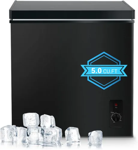 Miniatura 9 de Congelador de pecho de 11 pies cúbicos, congelador grande de puerta abierta superior con 8 termostatos ajustables (-11.2°F a 10.4°F), congelador