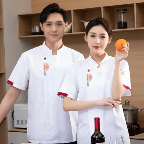 Miniatura 6 de Chef Coat Jacket for Men Women Unisex Hotel Restaurant Kitchen Button Chef Uniform Comfortable Lightweight