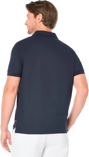 Miniatura 88 de Nautica playera polo clásica de mangas cortas, color sólido, para hombre