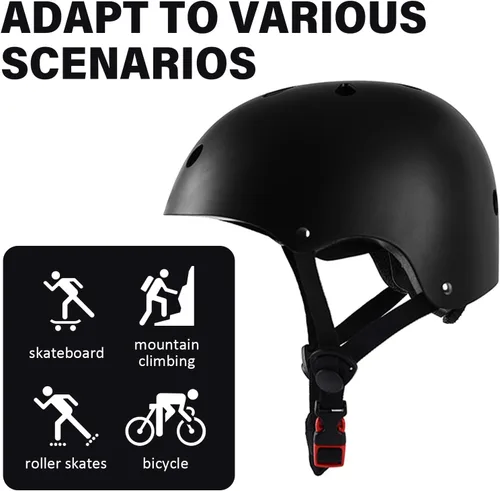 Miniatura 4 de Casco de bicicleta para niños pequeños, 2 tamaños ajustables, para niños y niñas, multideporte, ajustable, para scooter, bicicleta, monopatín