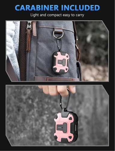 Miniatura 7 de Nillkin Funda para Airpods Pro de 2ª generación con imanes de bloqueo seguro, llavero de metal para hombres y mujeres, cuerpo completo, a prueba