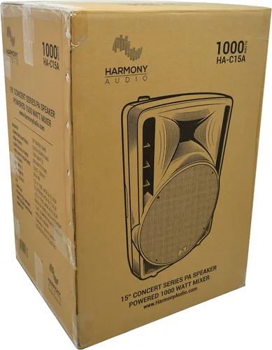 Miniatura 9 de Harmony Audio HA-C15A Pro DJ Concert Series 15" Powered 1000W PA Altavoz Gabinete