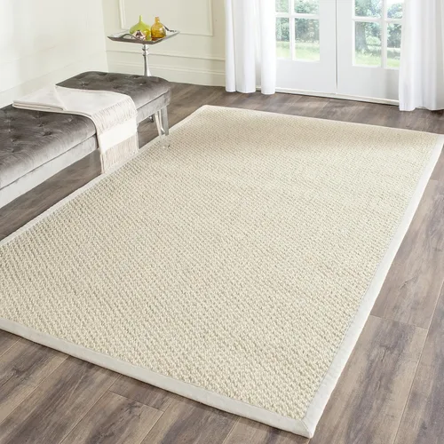 Miniatura 11 de SAFAVIEH Alfombra de área 2x3 - Colección de fibra natural - Chocolate, sisal, diseño tejido con borde (NF525D)