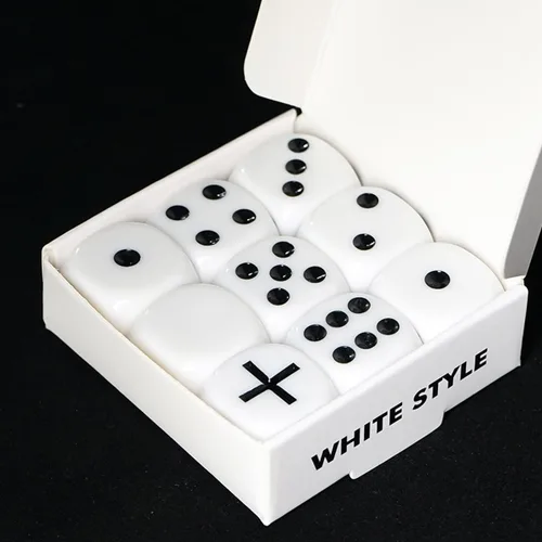 Juego de dados de forzar (4 colores, sin instrucciones) Trucos de magia de cerca de salón ilusiones trucos mentalismo accesorios fuerza un número