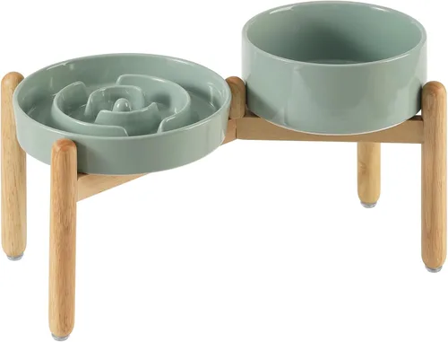Miniatura 78 de Havniva Tazón de cerámica de 0.9 tazas para perros de alimentación lenta para perros pequeños, alimentador lento para mascotas de 6.1 pulgadas, 1 x