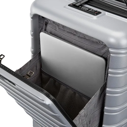 Miniatura 7 de Samsonite Omni 2 - Equipaje rígido extensible con ruedas giratorias, Plateado (Arctic Silver)