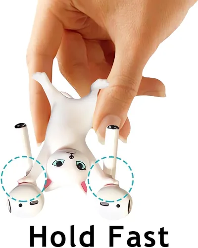Miniatura 2 de 5 soportes magnéticos anticaídas para Airpod de gato bailando, bonitos soportes para auriculares, accesorios compatibles con Apple Airpods PRO/3/2/1