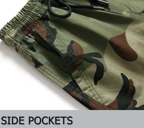 Miniatura 4 de LOKTARC Pantalones deportivos tipo cargo de camuflaje para niños
