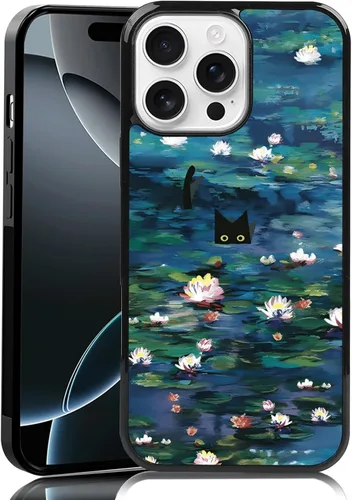 Miniatura 81 de Elegante funda de teléfono con diseño de gato Marie compatible con iPhone 11, funda de encaje dorado para iPhone, a prueba de golpes, rosa fucsia