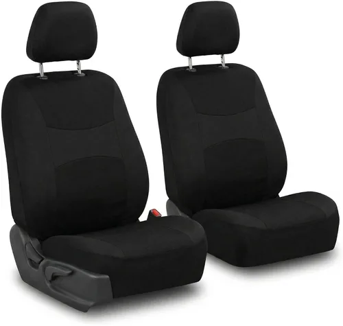 Miniatura 28 de Juego de funda para asiento bolsas de aire de tela negra ligera y fresca FH Group FH-FB030115-SEAT lista para separar; se ajusta a la mayoría de Rosa