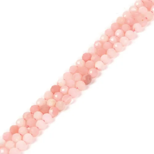 Miniatura 65 de Cuentas redondas facetadas de aguamarina natural de 4mm cuentas sueltas de 16 pulgadas para hacer joyas con cuentas