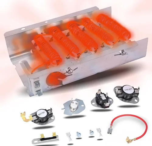 Elemento calefactor de secadora de repuesto para Whirlpool WED4815EW1 WED5000DW2 WED6200SW1 WED6600VW0 WED4800BQ1 WED4800XQ0 WED4800XQ1 WED4900XW0