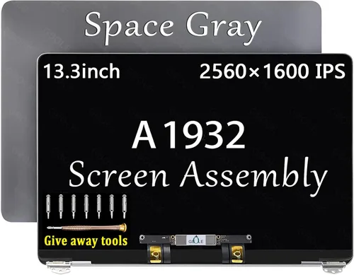 Reemplazo de pantalla para MacBook Air Retina 13.3 "A1932 2018 Pantalla LCD completa Asamblea superior EMC 3184 MRE82LL/A MVH82LL 2560x1600 (gris