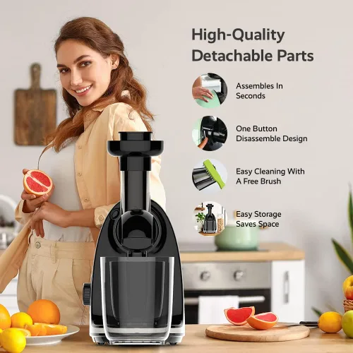 Miniatura 3 de JOCUU ZM1503 - Kit de accesorios para exprimidor con cuerpo principal, barrena en espiral, filtro, tolva de alimentación y taza final incluida