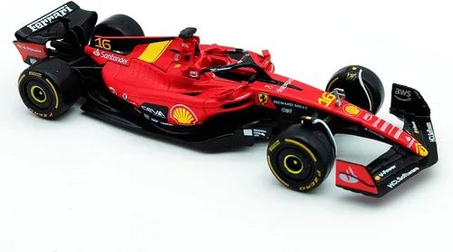 Miniatura 2 de 1/43 F1 2023 SF23 16# Charles Leclerc Scuderia SF23 55# Carlos Sainz aleación coche fundido a presión modelo modelo regalo (1/43 SF23 Monza #16)