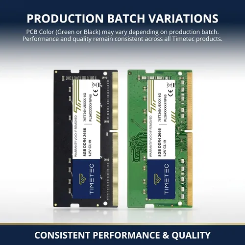 Miniatura 2 de Timetec Kit de 16 GB (2 x 8 GB) DDR4 2666 MHz (PC4-2666V) PC4-21300 SODIMM RAM para portátil - Módulo de memoria sin búfer de 260 pines 1.2 V CL19