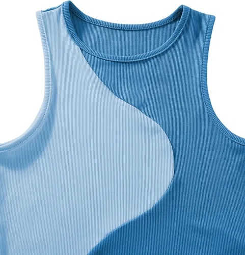 Miniatura 3 de SweatyRocks Camiseta sin mangas de punto acanalado de verano para mujer