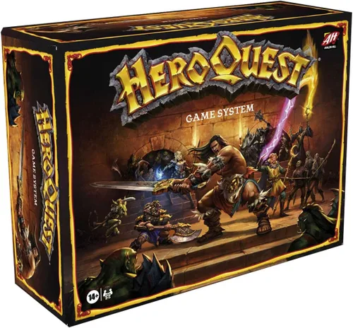 Hasbro Gaming Avalon Hill HeroQuest Sistema de Juego de Mesa de Tablero, Juego de Aventura Inmersivo de Rastreo de Mazmorras de Fantasía para Edades