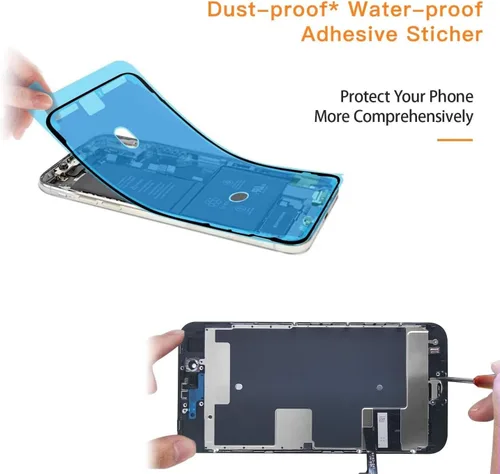 Miniatura 5 de Para iPhone 8/SE 2020 [2ª generación] Reemplazo de pantalla negro de 4.7 pulgadas, pantalla LCD Bsz4uov digitalizador de pantalla táctil, adhesivo