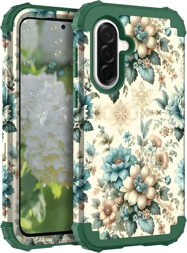 Miniatura 32 de Hocase Funda para Galaxy A37 5G, protección resistente a prueba de golpes, parachoques de goma de silicona suave+funda protectora híbrida