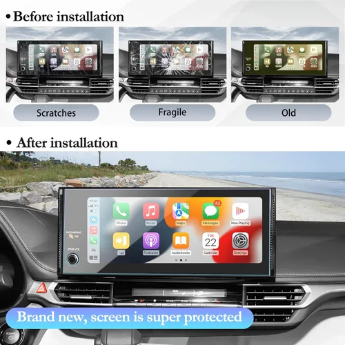 Miniatura 6 de SKTU Protector de pantalla para Toyota Sienna 2025 2026 de 12.3 pulgadas para Toyota Sienna 2025+ (XLE/XSE/Woodland Edition/Limited/Platinum) 12.3