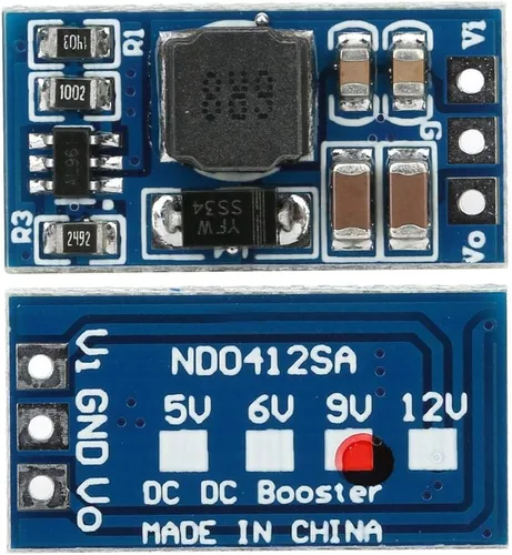 Miniatura 2 de Módulo convertidor de impulso DC-DC de 2.6-5.5 a 5V/6V/9V/12V, regulador de voltaje elevador, convertidor de voltaje para motor LED (9V, sin pin), 2