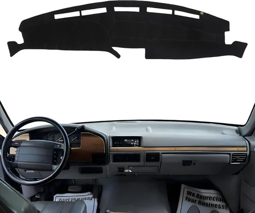 Miniatura 17 de Cubierta de Salpicadero Alfombrilla de Tablero Compatible con Ford F-150 2014-2009 (Sin Modelos HUD), Alfombrilla Antirreflejos para Salpicadero