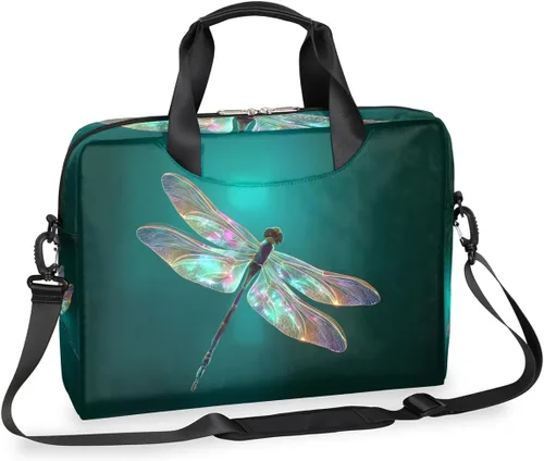 Bonita bolsa de hombro para computadora portátil para mujeres y hombres, bolsa para computadora portátil, funda para laptop, maletín de transporte