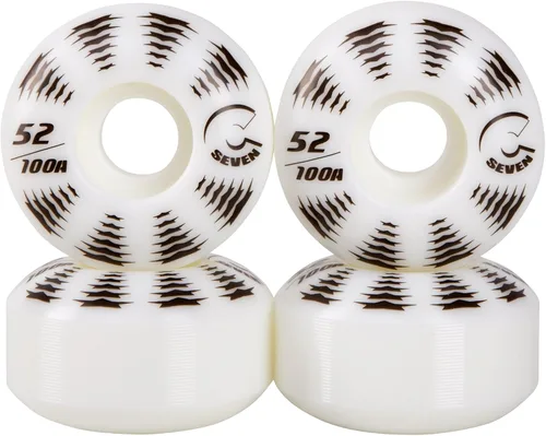 Cal 7 Catch-22 Ruedas de patineta, 2.047 in y 100 A, diseño en blanco y negro, ideal para truco, calle y más multicolor/fantasía (AllStar)