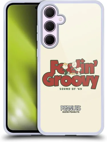 Miniatura 463 de Head Case Designs Funda de gel Woodstock 50th con licencia oficial de Peanuts Snoopy Guitar 1969 [protección de grado militar] compatible