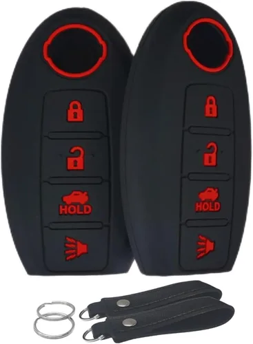 Miniatura 7 de Funda de silicona para llavero sin llave, compatible con Nissan 350Z 370Z Altima Armada GT-R Maxima Murano Pathfinder Rogue Select Sentra Titan