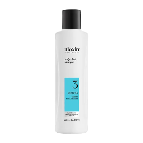 Miniatura 12 de Nioxin System 3 - Champú para el cuero cabelludo + engrosamiento del cabello, para cabello teñido, seco y dañado con ligero adelgazamiento, mantiene
