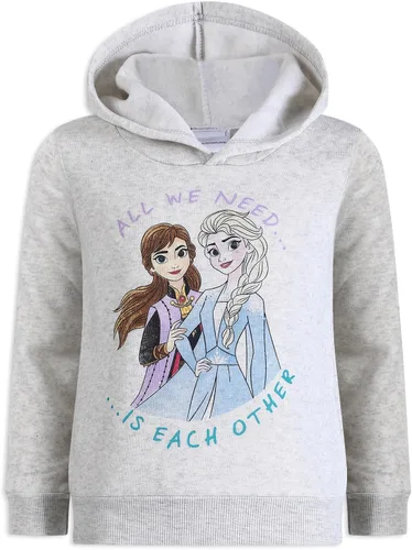 Miniatura 2 de Disney Frozen - Conjunto de 2 piezas con capucha y leggings para niñas, color azul y gris