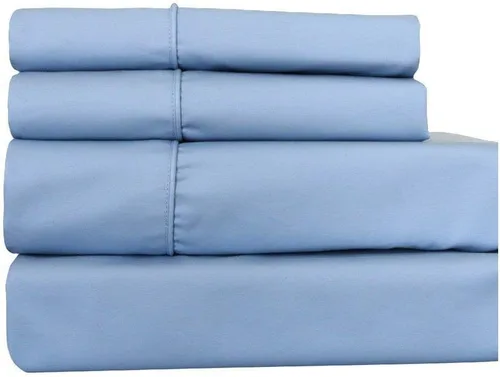 Miniatura 7 de Royal Hotel Bedding Sábanas de algodón pesado, juego de sábanas de 4 piezas, 100% algodón de 250 hilos, bolsillo profundo, rayas de satén