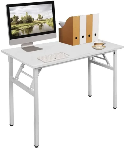 Miniatura 8 de LP-AC5YB-8040 - Escritorio pequeño de 31.4 pulgadas para espacio pequeño, mesa plegable pequeña, escritorio compacto, no necesita instalación