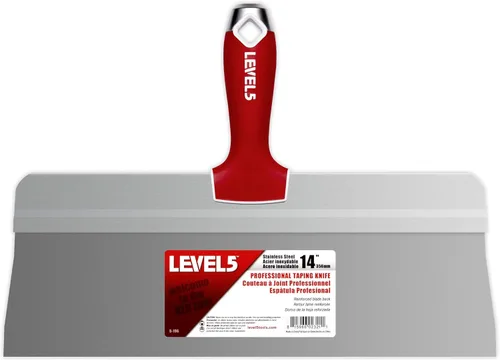 LEVEL5 - Cuchillo de cinta grande de 14 pulgadas | Acero inoxidable con mango de agarre suave | 5-196