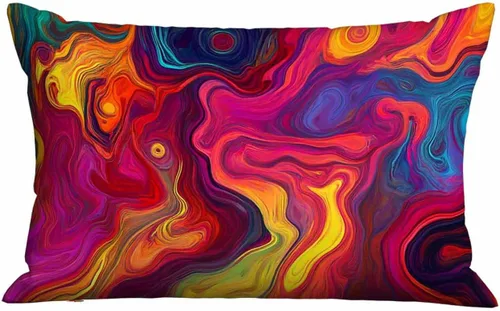 Miniatura 19 de Mugod Funda de cojín con diseño de lunares negros, sin costuras, para cama, sofá, oficina, 20 x 30 pulgadas
