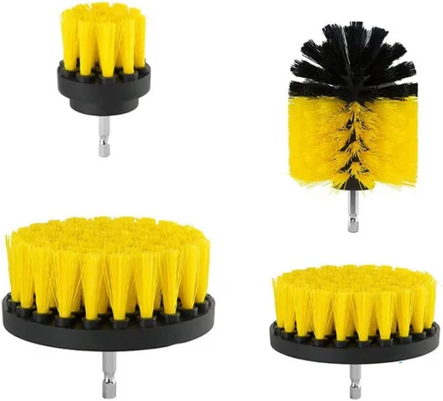 Miniatura 8 de ELEOPTION - Kit de accesorios para taladro de limpieza de alta resistencia, cepillo de nailon inalámbrico, ideal para limpiar baldosas de piscina