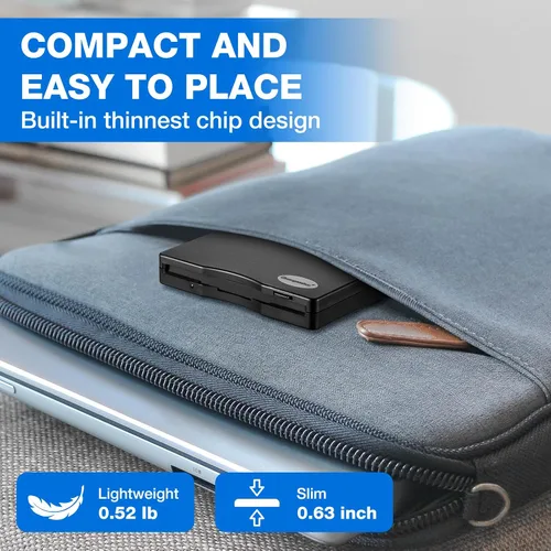 Miniatura 5 de Lector de disquete, unidad de disquete USB externa de 3.5 pulgadas, no compatible con Mac, compatible con Windows 11/10/10 Pro/8/7/2000/XP
