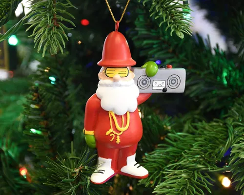 Miniatura 3 de Tree Buddees Adornos de Navidad retro de los 80 Hip Hop de Santa
