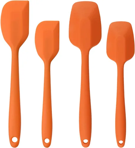 Miniatura 9 de Juego de espátulas de silicona, espátula de cuchara de goma, espátula resistente al calor, diseño de una pieza, espátula sin costuras, espátula Azul