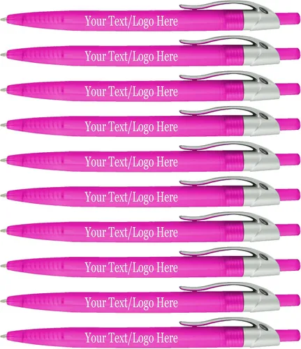 Miniatura 7 de SyPen Bolígrafos personalizados con tu logotipo o texto personalizado, paquete de 500 unidades a granel para negocios, fiestas y eventos, bolígrafos