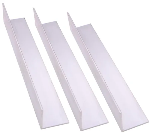VERNUOS 3 piezas de ángulo de aluminio 6061 de 2" x 2", 12" de largo, material de moledor T6511, 1/8" de espesor