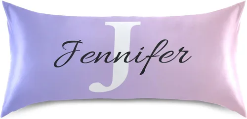 Miniatura 21 de Fundas de almohada negras personalizadas de seda con cierre de sobre, funda de almohada de satén tamaño estándar para personas que duermen