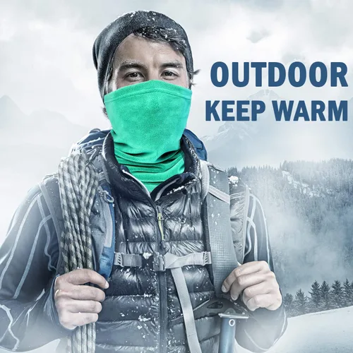 Miniatura 6 de Calentador de Cuello de Invierno Polaina de Forro Polar Cubierta de Cuello de Algodón Balaclava Resistente al Viento Máscara de Cubierta Facial